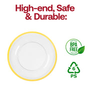 Lightweight and durable, these 13" plates are ideal for upscale buffets and banquets.