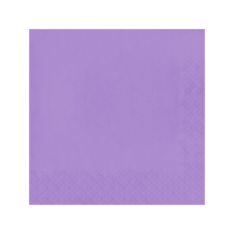 beverage napkins lavender flower square 60 count Luscious Lavender Purple Beverage Napkins, Case Of 600