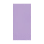 Luscious lavender paper dinner napkins, 16" x 16", soft, absorbent, and durable, adding a touch of elegance to any meal