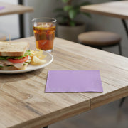 Luscious lavender party napkins made of soft paper, 10-inch unfolded size, perfect for serving cocktails and beverages