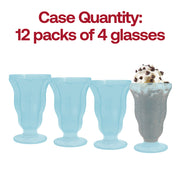 Made from BPA-free and recyclable plastic, these blue milkshake cups offer a safe, eco-conscious option for cold drinks