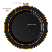 Made from BPA-free plastic, this dinnerware set offers a safe, durable, and stylish option for your events