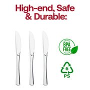 Made from BPA-free, recyclable plastic, these knives combine sustainability and shine for eco-conscious entertaining