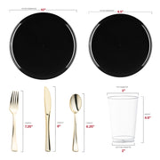 Made from recyclable, BPA-free plastic, this disposable dinnerware provides an eco-conscious and safe option for your events