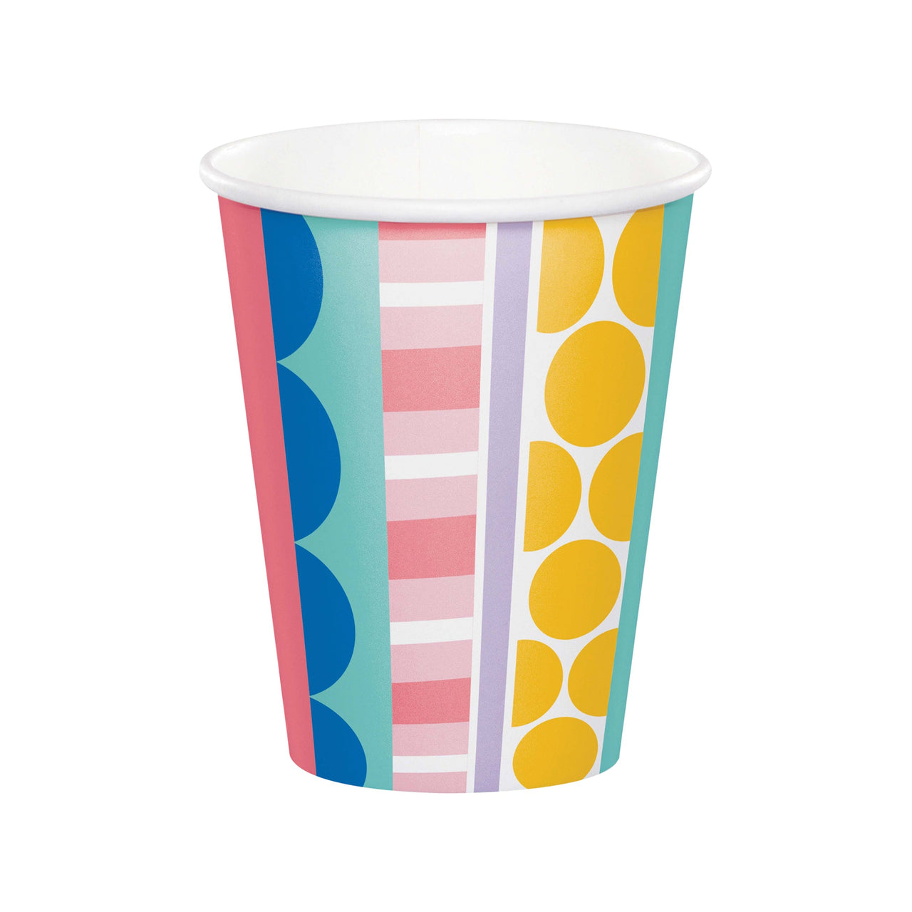 Party Patterns Round Paper Disposable Cups (9 oz.)