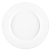 Matte Milk White Round Disposable Plastic Dinner Plates (10") Secondary | Smarty Had A Party