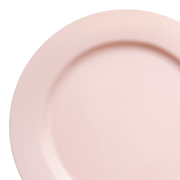 Matte Pink Round Disposable Plastic Dinner Plates (10") | Smarty Had A Party