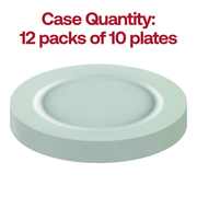 Matte Turquoise Round Disposable Plastic Appetizer/Salad Plates (7.5") Quantity | Smarty Had A Party