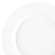 Matte Milk White Round Disposable Plastic Dinner Plates
