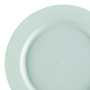 Matte Turquoise Round Disposable Plastic Appetizer/Salad Plates