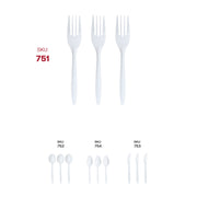 Medium-weight forks paired with disposable dinnerware in a picnic or casual dining setting for effortless clean-up