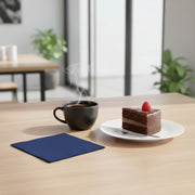 Navy Blue Paper Beverage/Cocktail Napkins crafted for upscale occasions and easy disposal.