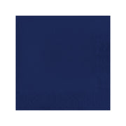 Navy blue paper beverage napkin unfolded to 10 x 10 inches, part of a 600-count pack for parties or events