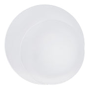 Organic Round Design with Silver Accents for a Polished Dining Experience