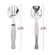 Pack of 150 silver disposable plastic serving utensils, sturdy and stylish, ideal for large gatherings and catering