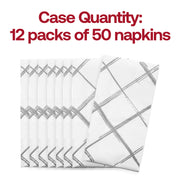 Pack of 600 dinner napkins—just the right size and quantity for catering, weddings, or large gatherings