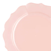 Pearl Pink Round Lotus Plastic Dinner Plates (10.25") | Smarty Had A Party