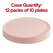 Pink Flat Round Disposable Plastic Dinner Plates (10") Quantity | Smarty Had A Party
