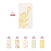 Premium white and gold antique floral napkins, SKU 3194, ideal for caterers, hosts, and event professionals