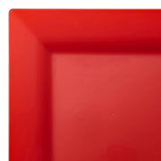 Red Square Plastic Salad Plates