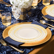 SKU 640GVS20 displaying labeled dinner plates, appetizer plates, forks, knives, spoons, and cups from the full set