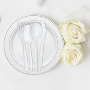 SKU 752-CS-CASE shown with labeled white cutlery set pieces neatly displayed for retail, catering, or wholesale use