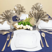 SKU 7920VS20 showing labeled appetizer plates, dinner plates, forks, knives, spoons, and cups from the full set