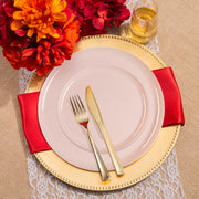 SKU 830-P-VS20 includes: 8.5" appetizer plate, 10" dinner plate, 7.25" fork, 8" knife, 6.25" spoon, and 4.5" cup—complete essentials for an elegant occasion