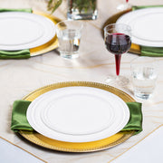 SKU 830-WH-VS20 includes: 8.5" appetizer plate, 10" dinner plate, 7.25" fork, 8" knife, 6.25" spoon, and 4.5" cup—perfectly tailored for stylish celebrations