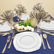 SKU 8880-WHSVP shown with labeled 7" appetizer and 10" dinner plates from the complete elegant set