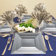 SKU SSVPP20 showcasing labeled dinner plates, appetizer plates, forks, knives, spoons, and cups from the complete collection