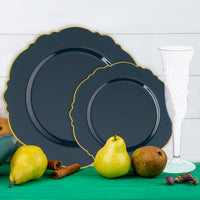 Serve Thanksgiving favorites in style with The Mashed Potatoes Set’s palm leaf eco-friendly dinner plates.
