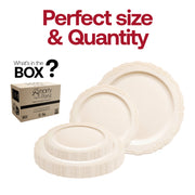 Serve your main courses in style with this elegant 10-inch ivory dinner plate, designed to impress