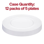 Set of 60 clear round charger plates made from sturdy disposable plastic, featuring a sleek 13-inch diameter design