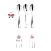 Shiny Metallic Silver Plastic Spoons SKU | Smarty Had A Party