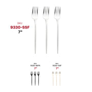 Shiny Silver Moderno Disposable Plastic Dessert Forks SKU | Smarty Had A Party