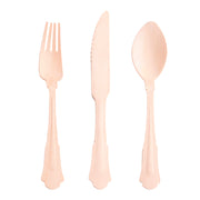 Silhouette birch wood eco-friendly disposable wooden cutlery set in a 600-count case