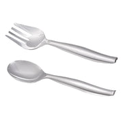 Silver Disposable Plastic Serving Flatware Set | Smarty Had A Party