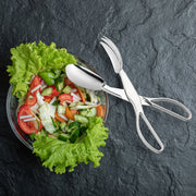 Silver Scissor Tongs provided a stylish way to serve salads at elegant meals.