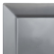 Silver Square Plastic Dinner Plates