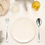 Silver disposable plastic mini forks and spoons, 4-inch size, lightweight and stylish, 960-count pack