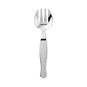 Silver disposable plastic serving forks, 9.75 inches long, perfect for buffets and catering