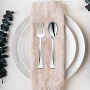 Small 4-inch silver plastic flatware set, disposable mini utensils, perfect for appetizers, case of 960