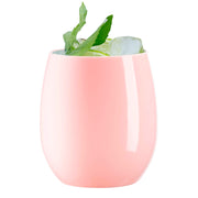 12 oz. Solid Pink Elegant Stemless Plastic Wine Glasses Secondary | Smarty Had A Party