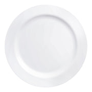 Solid White Economy Round Disposable Plastic Buffet Plates (9") Secondary | Smarty Had A Party