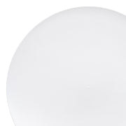 Solid White Organic Round Disposable Plastic Dinner Plates (10.25") | Smarty Had A Party