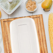 Solid Clear Rectangular Plates were used for showcasing desserts at a transparent tablescape event.