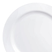 Solid White Economy Round Disposable Plastic Appetizer/Salad Plates