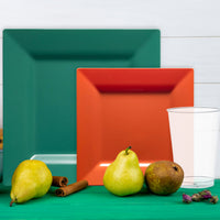Sporty Green and Orange color scheme enhances any NFL, NBA, or MLB game-day gathering.
