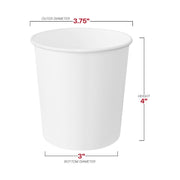 Sturdy 16 oz paper soup cups offer generous portions for chili, mac and cheese, and hearty stews at corporate luncheons